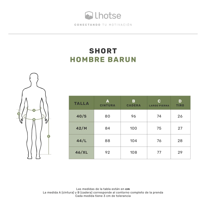 SHORT HOMBRE CARGO ADVENTURE BARUN UV50+ LHOTSE - 8