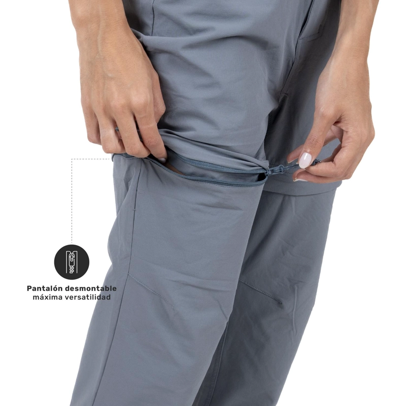PANTALON TREKKING DESMONTABLE MUJER UV50+ LUKLA-W LHOTSE - 5