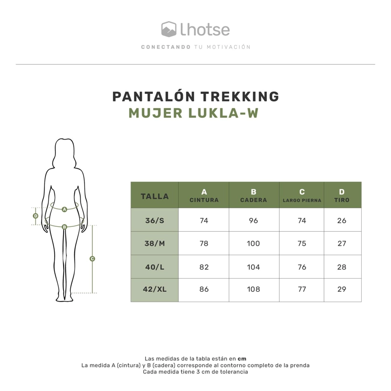 PANTALON TREKKING DESMONTABLE MUJER UV50+ LUKLA-W LHOTSE - 8