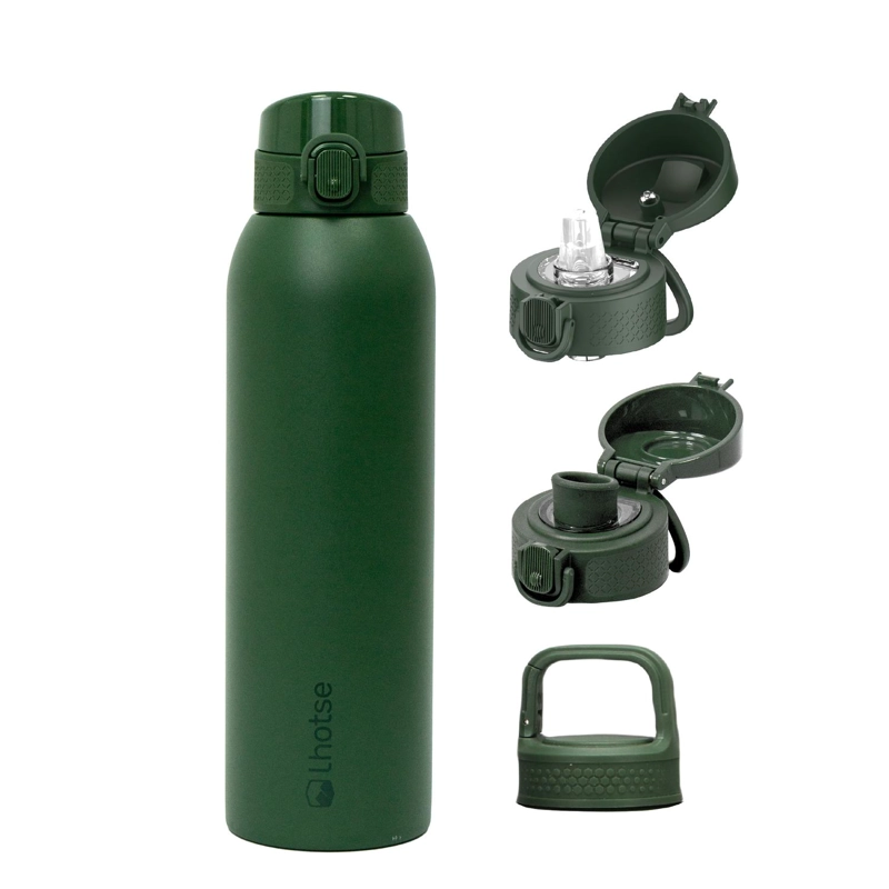 BOTELLA TE RMICA AGUA ACERO INOX 3 TAPAS HYDROCORE 1LT LHOTSE - 1