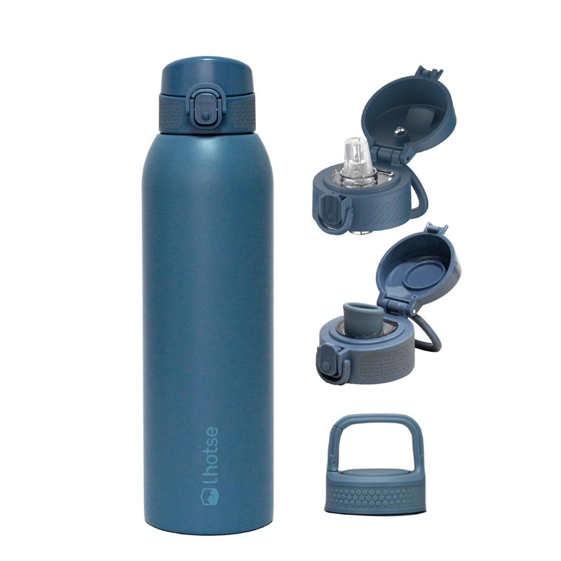 BOTELLA TE RMICA AGUA ACERO INOX 3 TAPAS HYDROCORE 1LT LHOTSE - 1