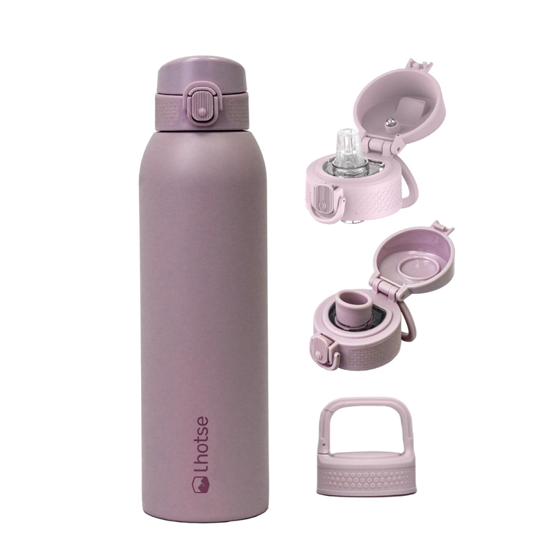 BOTELLA TE RMICA AGUA ACERO INOX 3 TAPAS HYDROCORE 1LT LHOTSE - 1
