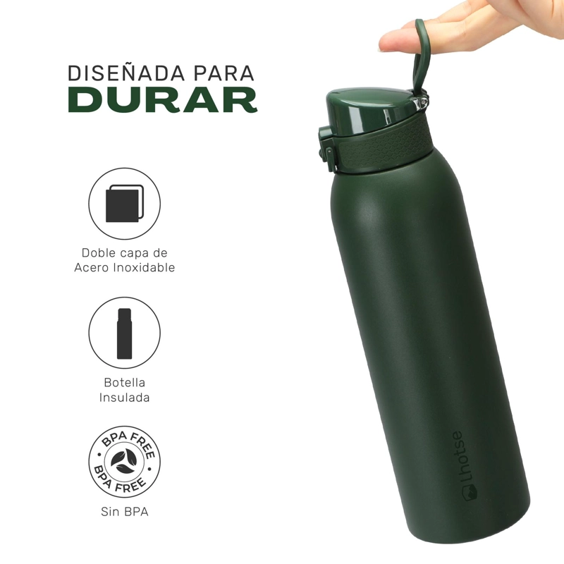 BOTELLA TE RMICA AGUA ACERO INOX 3 TAPAS HYDROCORE 1LT LHOTSE - 3