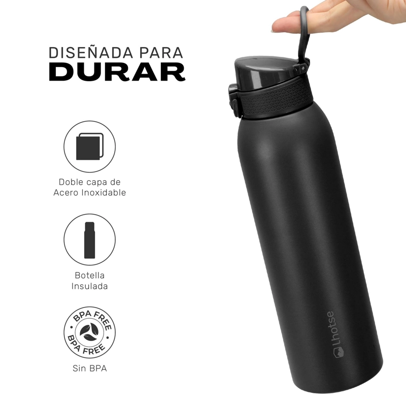 BOTELLA TE RMICA AGUA ACERO INOX 3 TAPAS HYDROCORE 1LT LHOTSE - 3