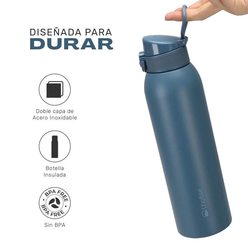 BOTELLA TE RMICA AGUA ACERO INOX 3 TAPAS HYDROCORE 1LT LHOTSE - 3