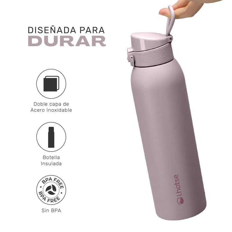 BOTELLA TE RMICA AGUA ACERO INOX 3 TAPAS HYDROCORE 1LT LHOTSE - 3