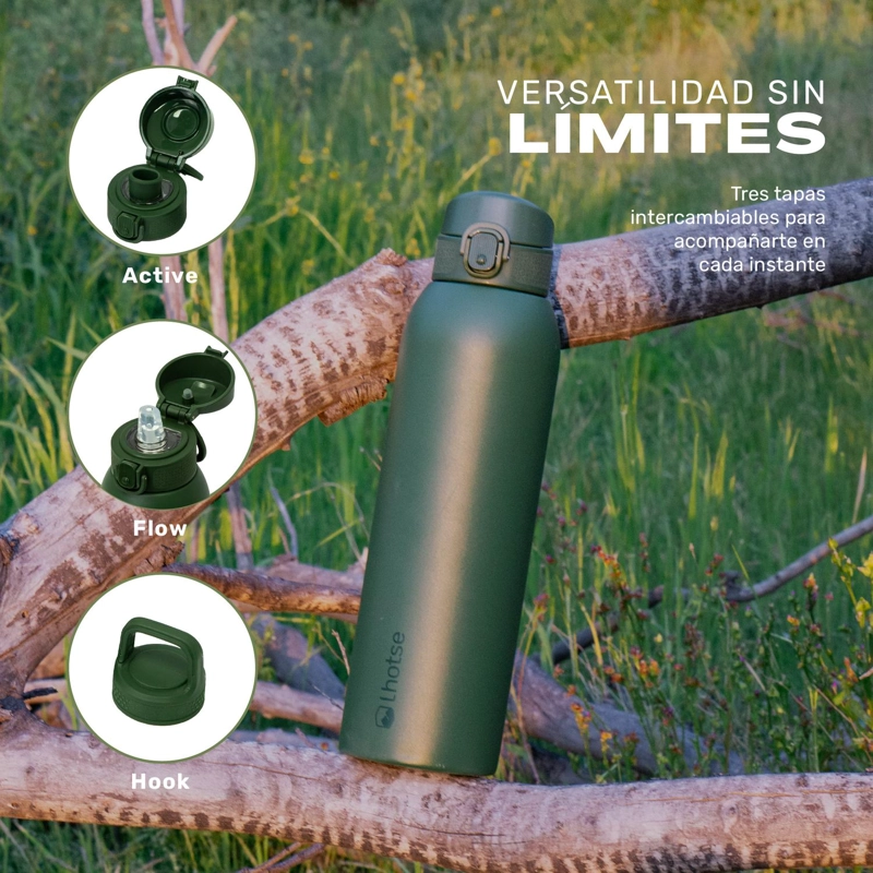 BOTELLA TE RMICA AGUA ACERO INOX 3 TAPAS HYDROCORE 1LT LHOTSE - 4