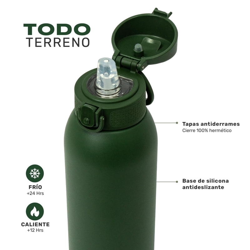 BOTELLA TE RMICA AGUA ACERO INOX 3 TAPAS HYDROCORE 1LT LHOTSE - 5