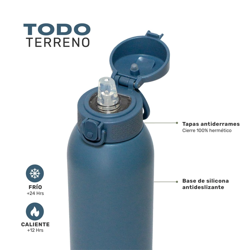 BOTELLA TE RMICA AGUA ACERO INOX 3 TAPAS HYDROCORE 1LT LHOTSE - 5