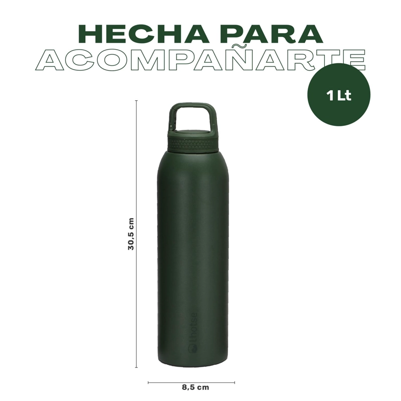 BOTELLA TE RMICA AGUA ACERO INOX 3 TAPAS HYDROCORE 1LT LHOTSE - 6