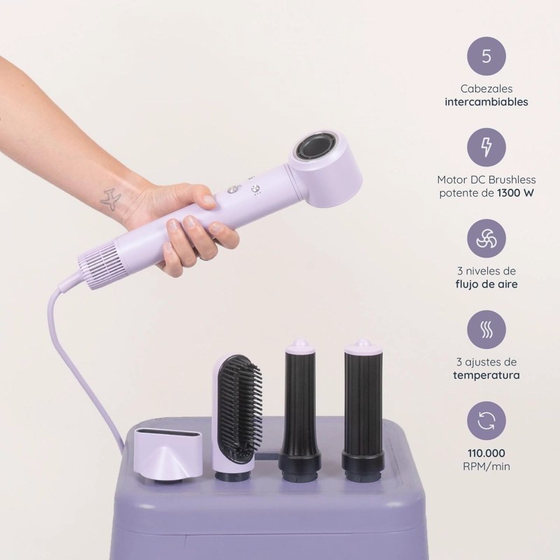 SECADOR DE PELO MULTISTYLER T-CARE 5 EN 1 - 3