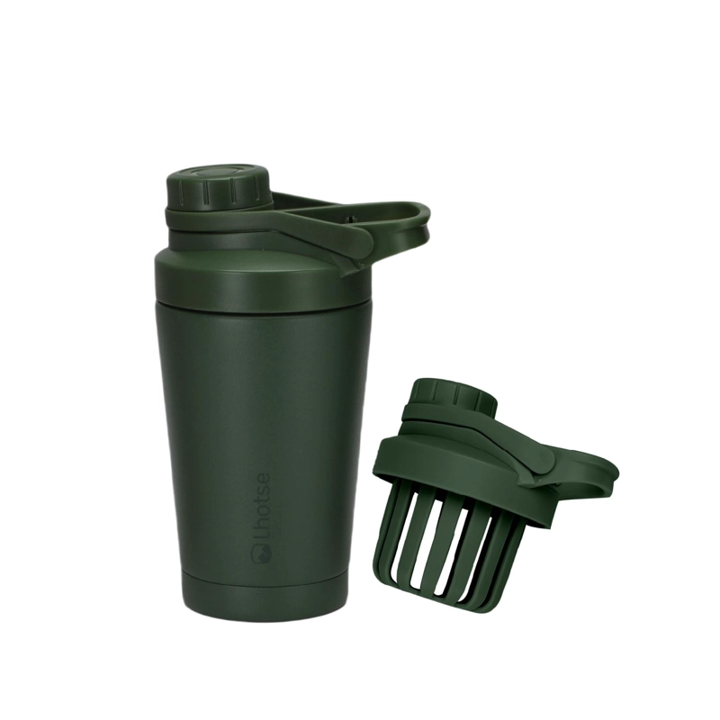 SHAKER VASO PROTEINA ACERO INOXIDABLE NUTRICORE 500ML LHOTSE - 1