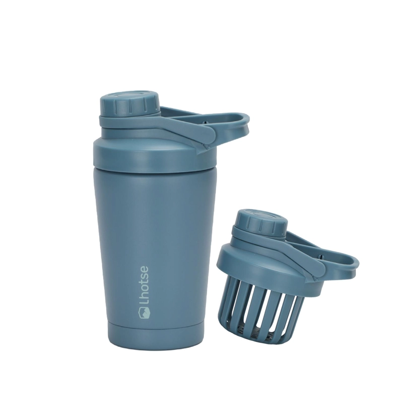 SHAKER VASO PROTEINA ACERO INOXIDABLE NUTRICORE 500ML LHOTSE - 1
