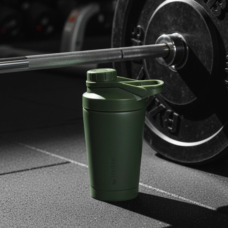SHAKER VASO PROTEINA ACERO INOXIDABLE NUTRICORE 500ML LHOTSE - 2