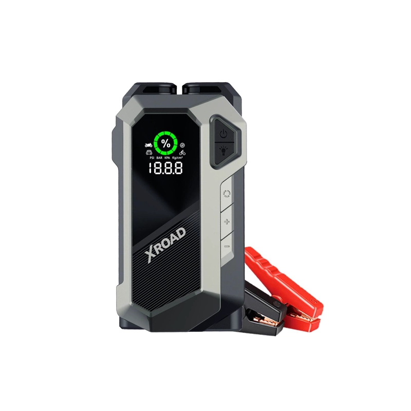 PARTIDOR DE BATERIA PORTATIL CON COMPRESOR DE AIRE 12V XROAD - 1