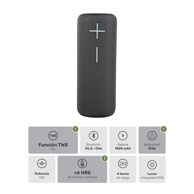 PARLANTE PORTATIL INALAMBRICO BLUETOOTH PULSE ON - 4