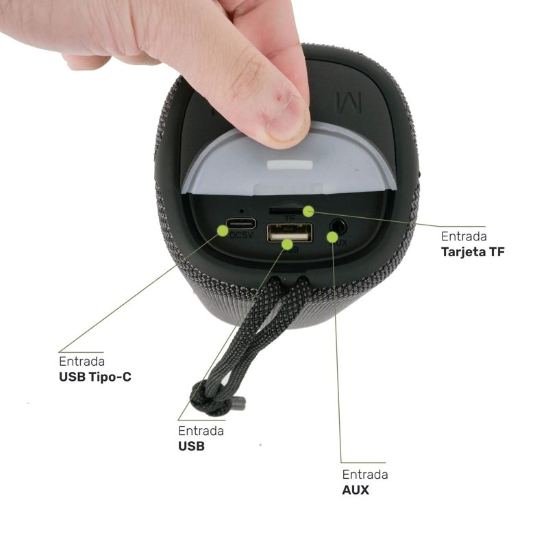 PARLANTE PORTATIL INALAMBRICO BLUETOOTH PULSE ON - 7
