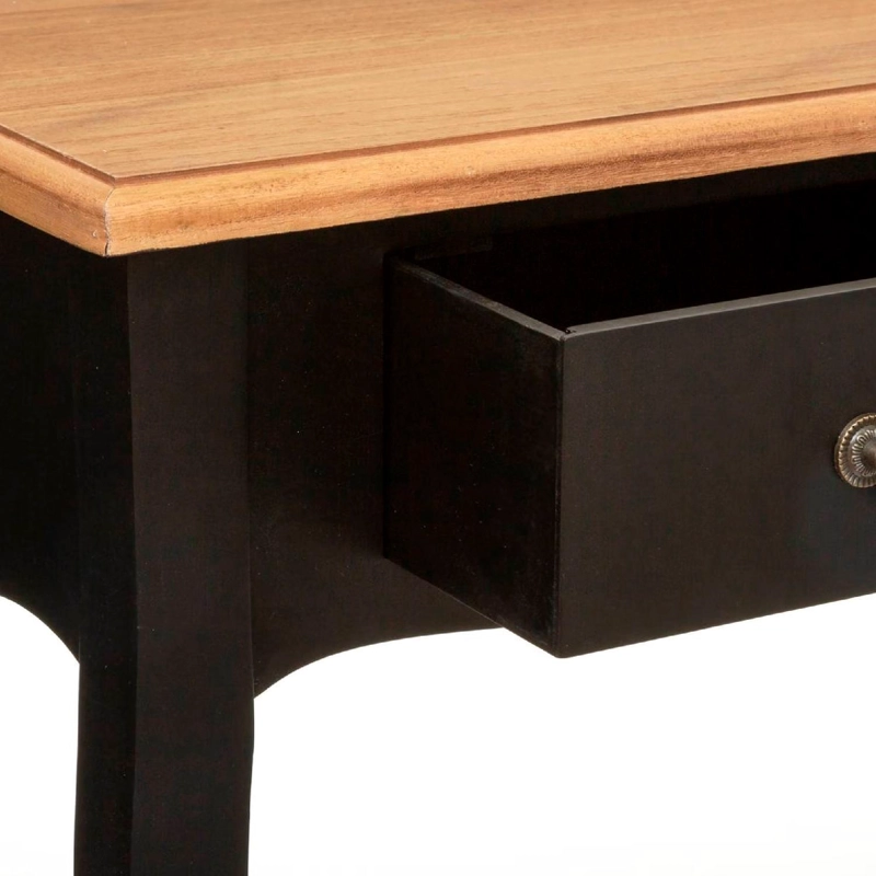ARRIMO DE MADERA CHYRSA NEGRO 87X34X78 CM ATMOSPHERA - 3