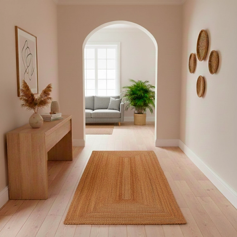 ALFOMBRA DE YUTE RECTANGULAR PASILLO 200X80 CM ATMOSPHERA - 2