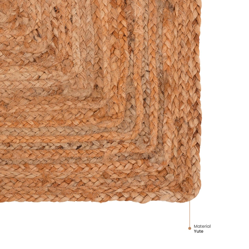 ALFOMBRA DE YUTE RECTANGULAR PASILLO 200X80 CM ATMOSPHERA - 3