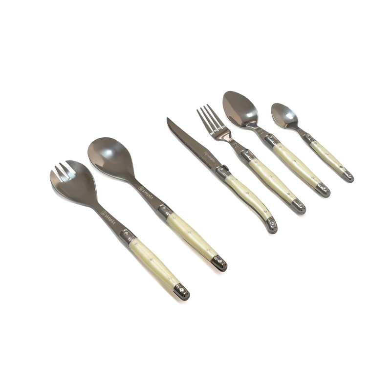 CUCHILLERIA 24PCS MAS CUBIERTOS ENSALADA VERSALLE SIMPLIT - 1
