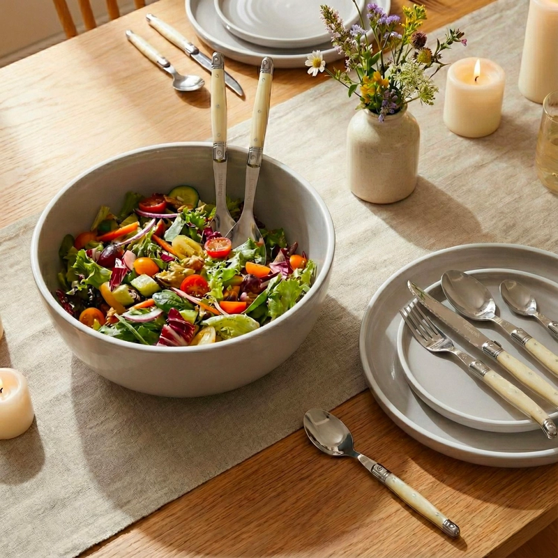 CUCHILLERIA 24PCS MAS CUBIERTOS ENSALADA VERSALLE SIMPLIT - 2