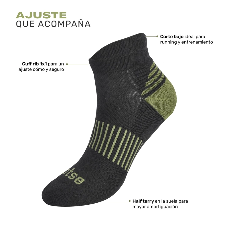 CALCETIN DEPORTIVO CORTE TOBILLO RUNNING VORA LHOTSE - 6
