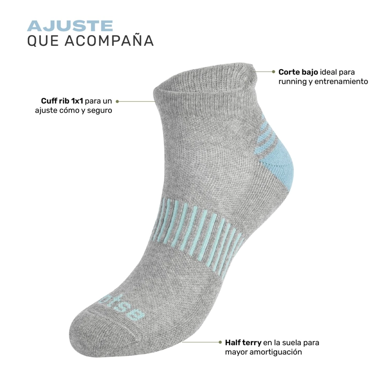 CALCETIN DEPORTIVO CORTE TOBILLO RUNNING VORA LHOTSE - 6