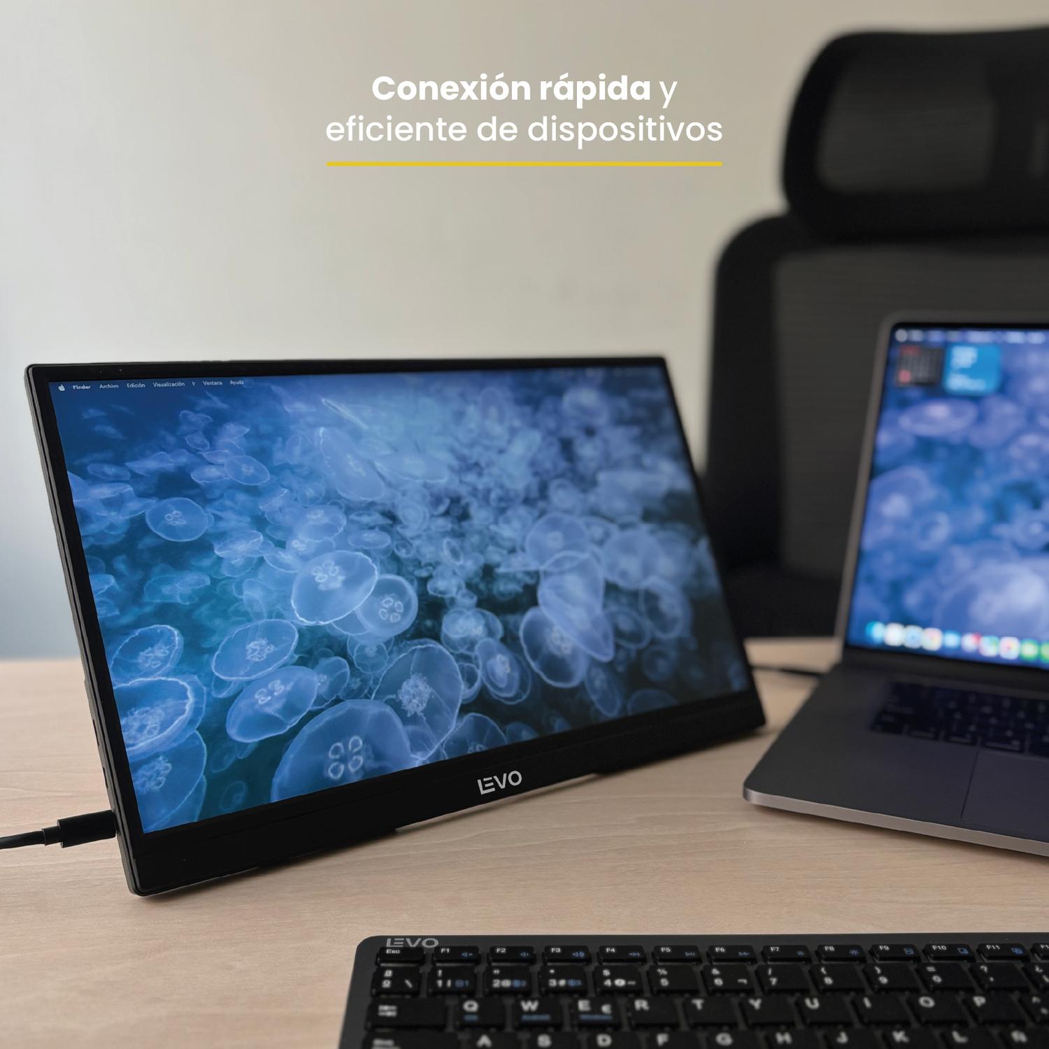 PANTALLA MONITOR PORTATIL 15.6 LED FULL HD NEXVIEW LEVO - 2
