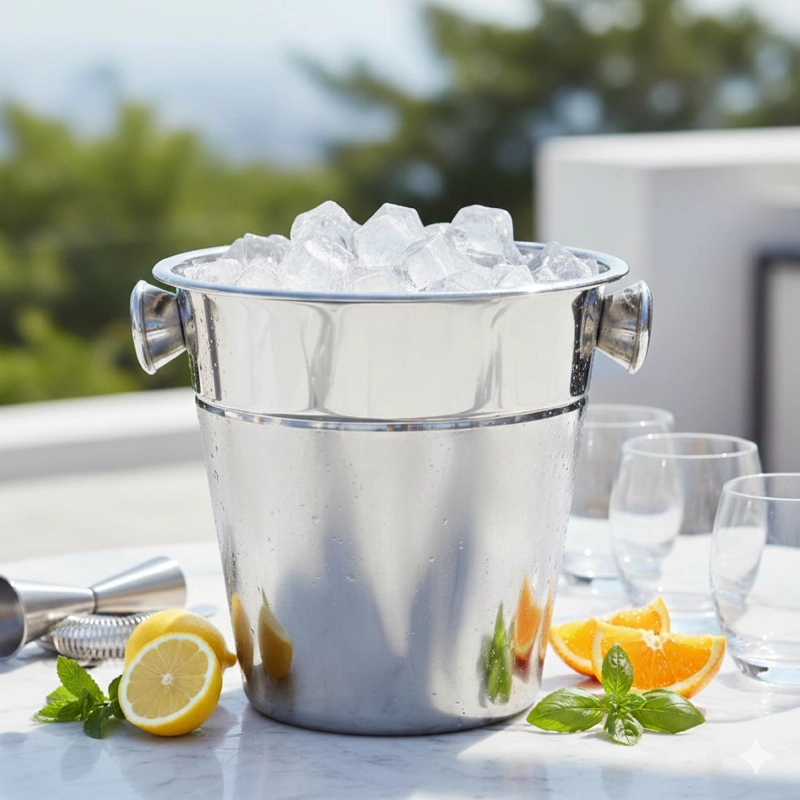HIELERA ACERO INOXIDABLE DOBLE PARED 24 CM SECRET DE GOURMET - 2