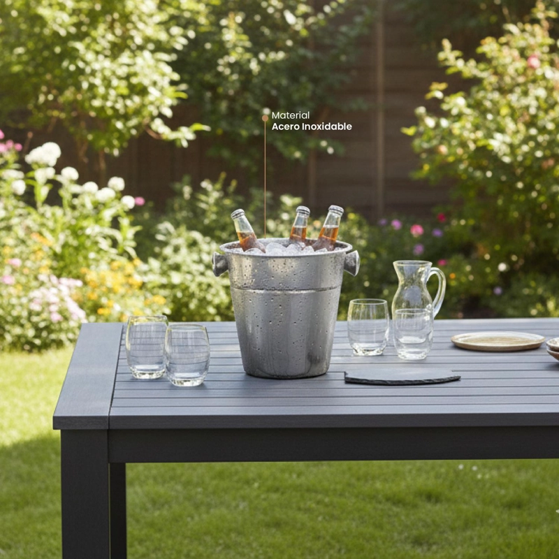 HIELERA ACERO INOXIDABLE DOBLE PARED 24 CM SECRET DE GOURMET - 4
