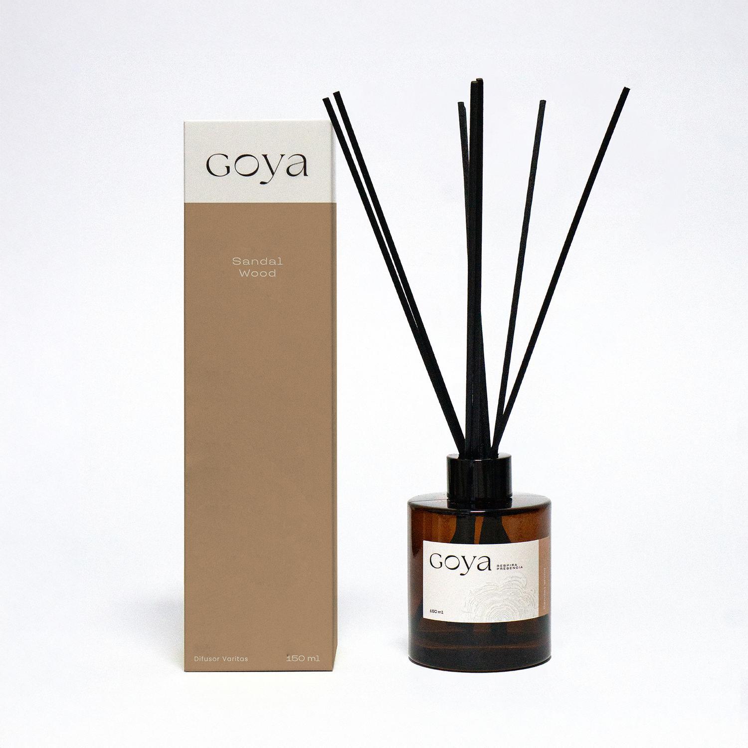 DIFUSOR AMBIENTAL VARITAS SANDAL WOOD 150ML GOYA - 4