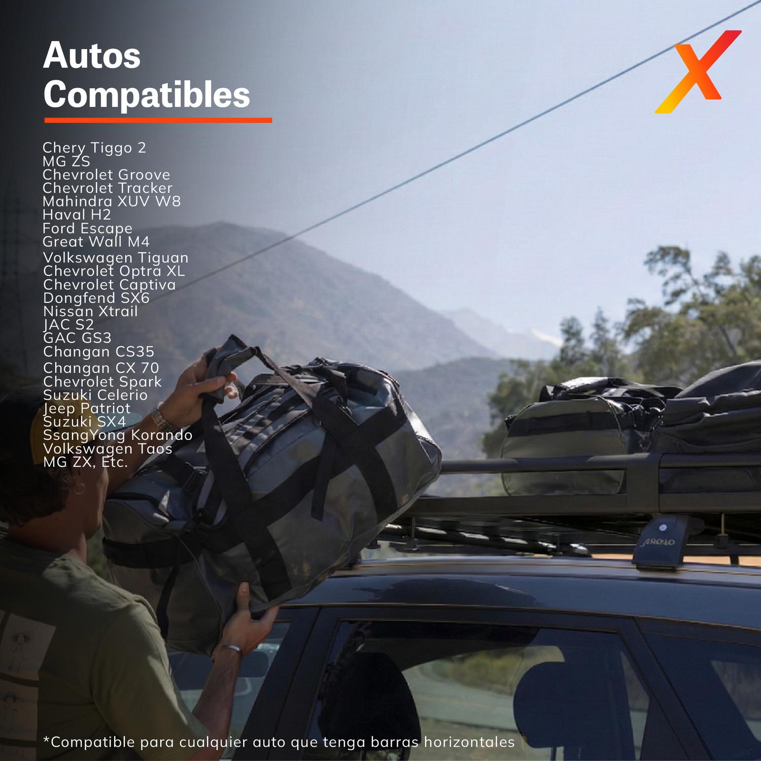 PARRILLA PARA AUTO PORTAEQUIPAJE UNIVERSAL NEGRA XROAD - 7