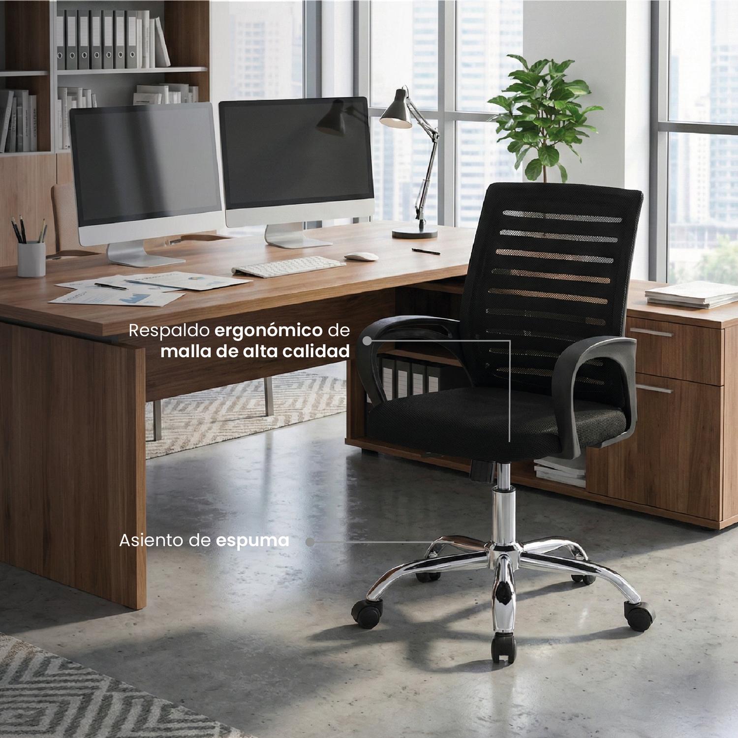 SILLA DE ESCRITORIO LITE ERGONOMICA LEVO - 5