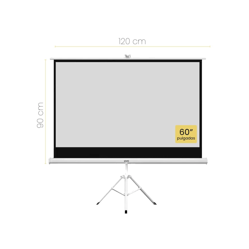 PROYECTOR PORTATIL HEXA 8000LM + TELON 60' LEVO - 6