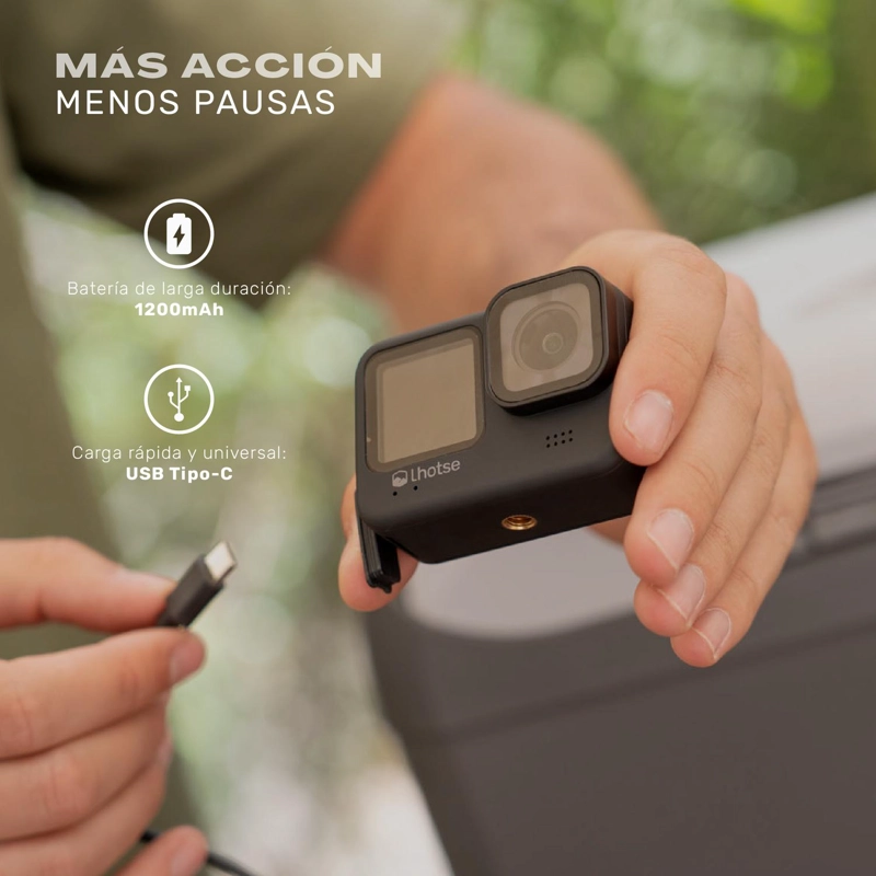 CAMARA DE ACCION DEPORTIVA SUMMIT 5K 30FPS ACCESORIOS - 5