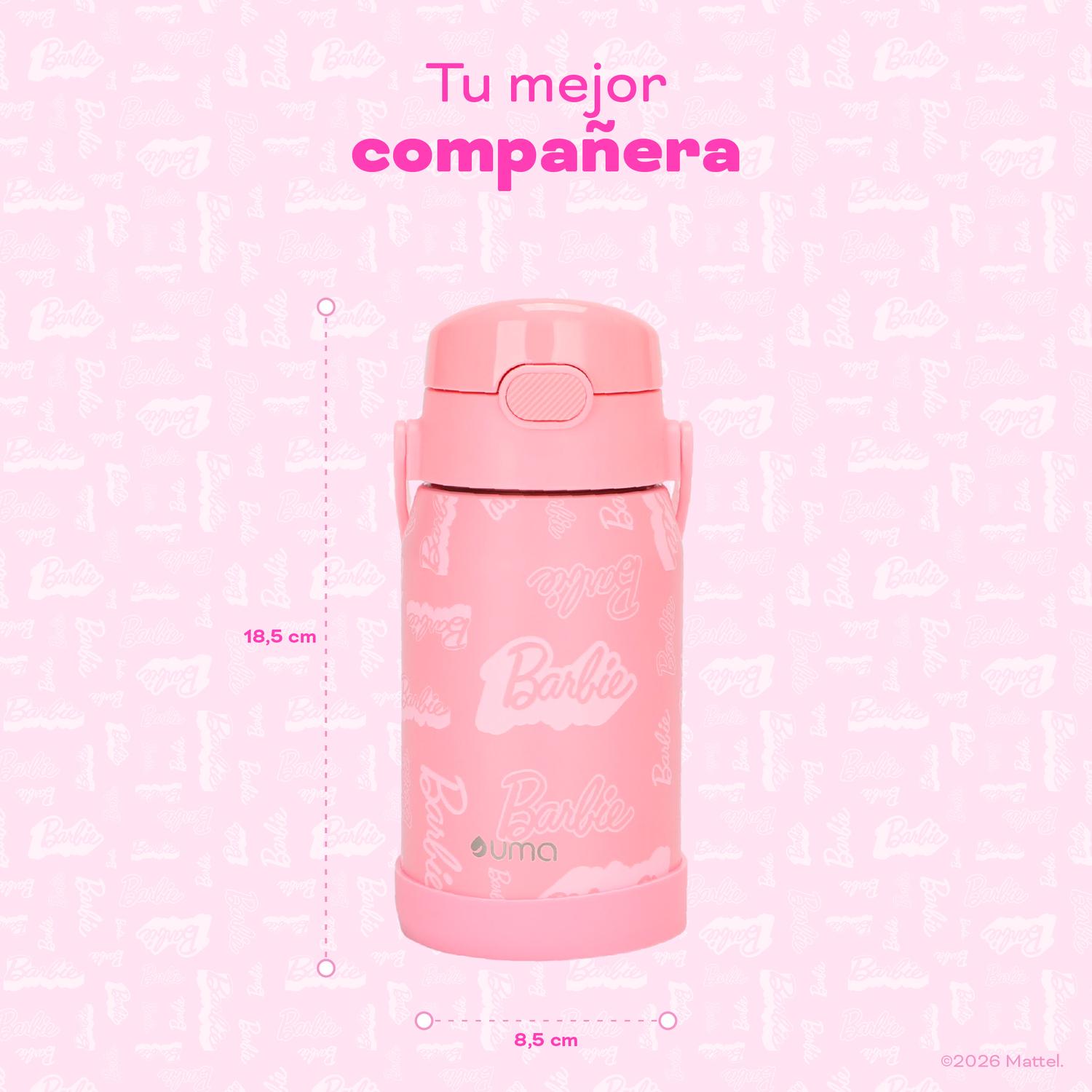 BOTELLA TE RMICA NIÑOS BARBIE 450ML ACERO INOX UMA - 6