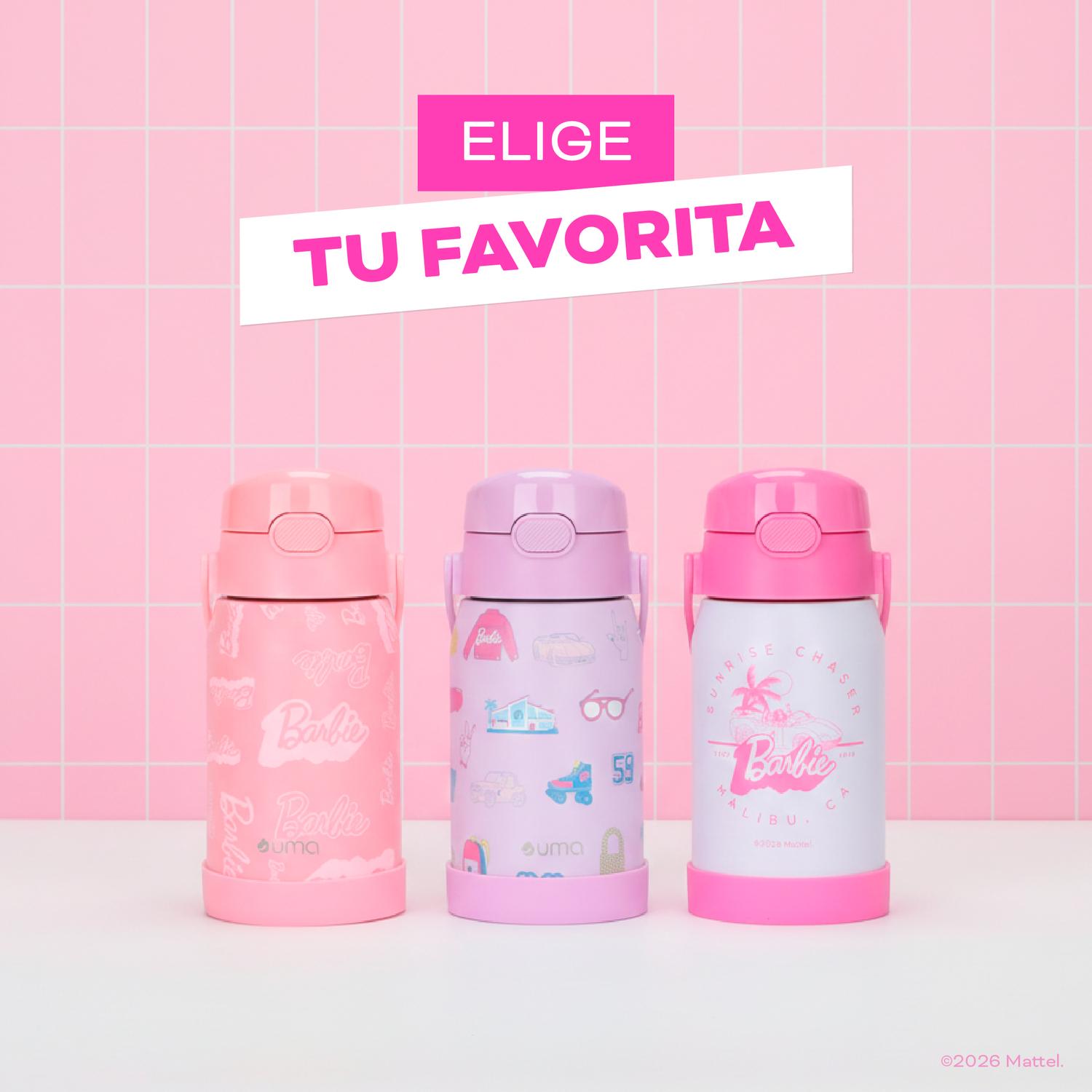BOTELLA TE RMICA NIÑOS BARBIE 450ML ACERO INOX UMA - 8