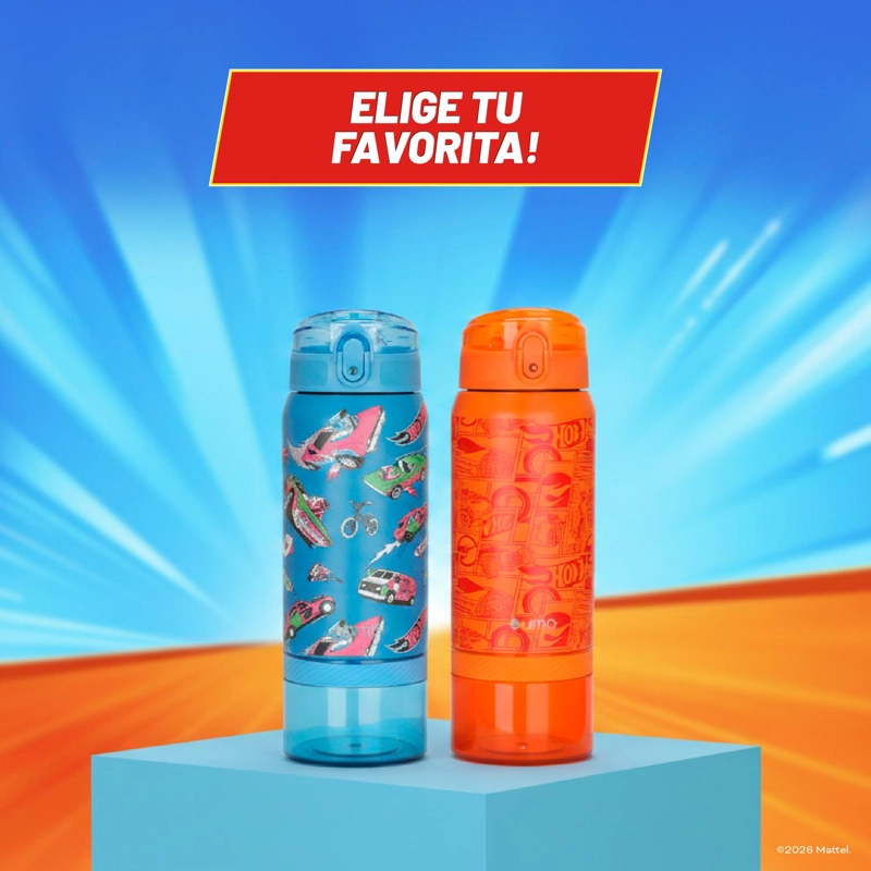 BOTELLA TE RMICA NIÑOS HOT WHEELS FAST 2 EN 1 590ML ACERO INOX UMA - 8