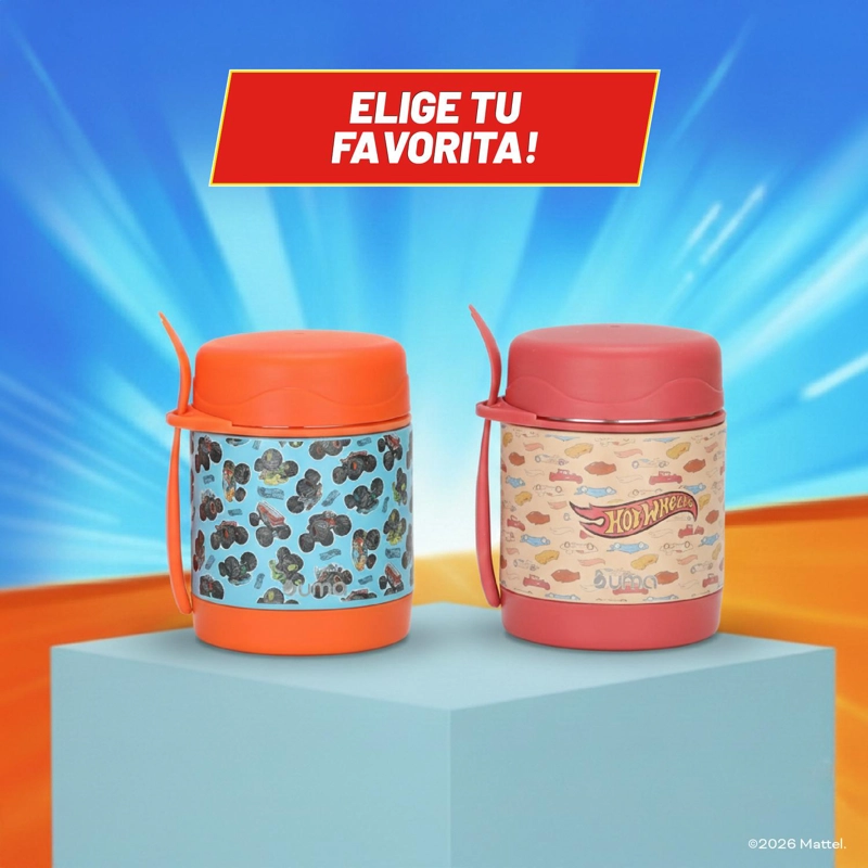 TERMO COMIDA HOT WHEELS CLASS + CUCHARA 330ML ACERO INOX UMA - 7