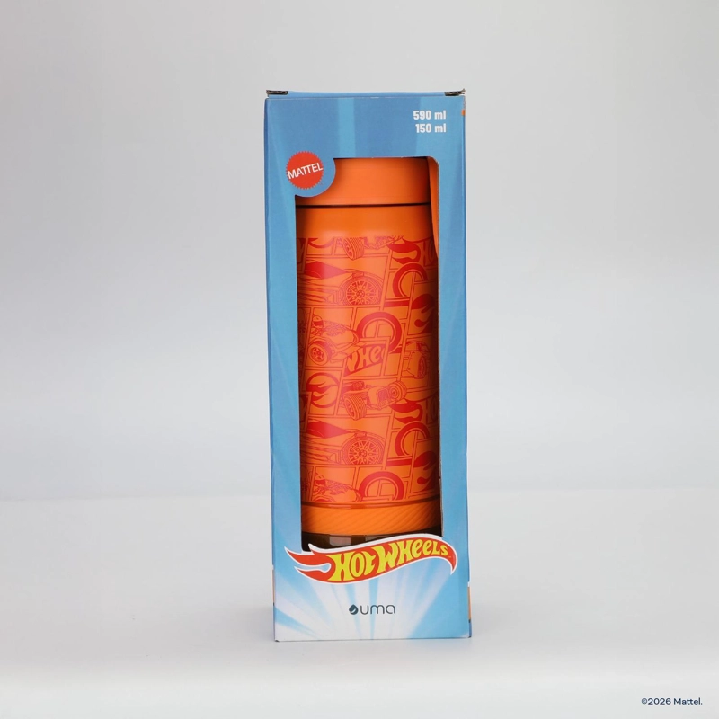 BOTELLA TE RMICA NIÑOS HOT WHEELS COMIC 2 EN 1 590ML ACERO INOX UMA - 7