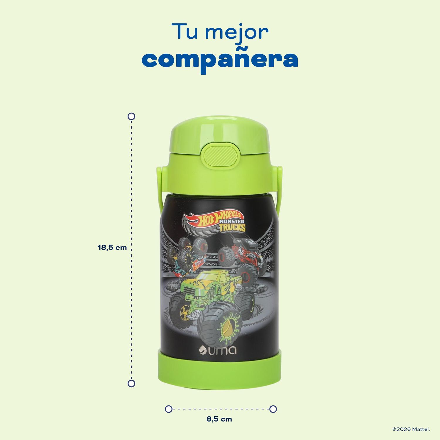 BOTELLA TE RMICA NIÑOS HOT WHEELS TRUCKS 450ML ACERO INOX UMA - 6