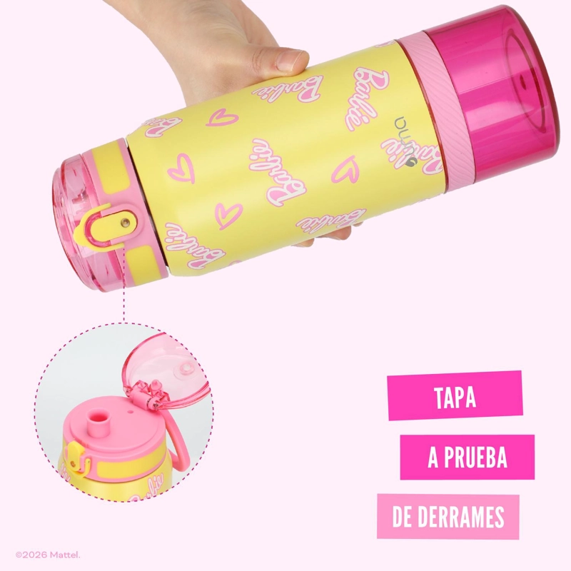 BOTELLA TE RMICA NIÑOS BARBIE SHINE 2 EN 1 590ML ACERO INOX UMA - 3