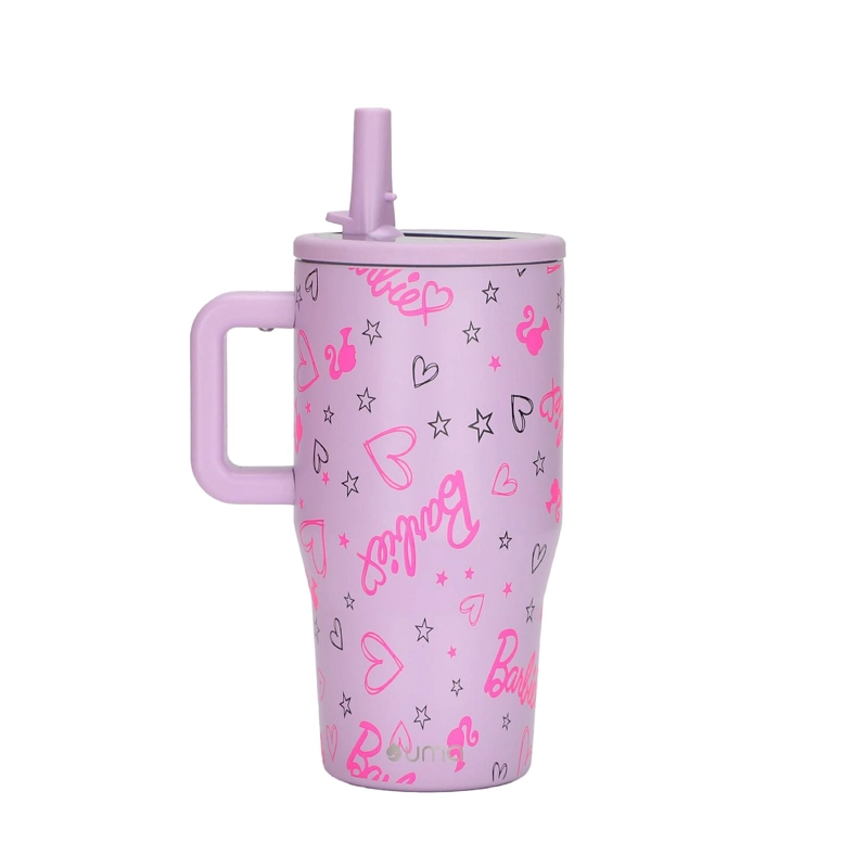 VASO TE RMICO TUMBLER MUG BARBIE LOVE 590ML ACERO INOX UMA - 1