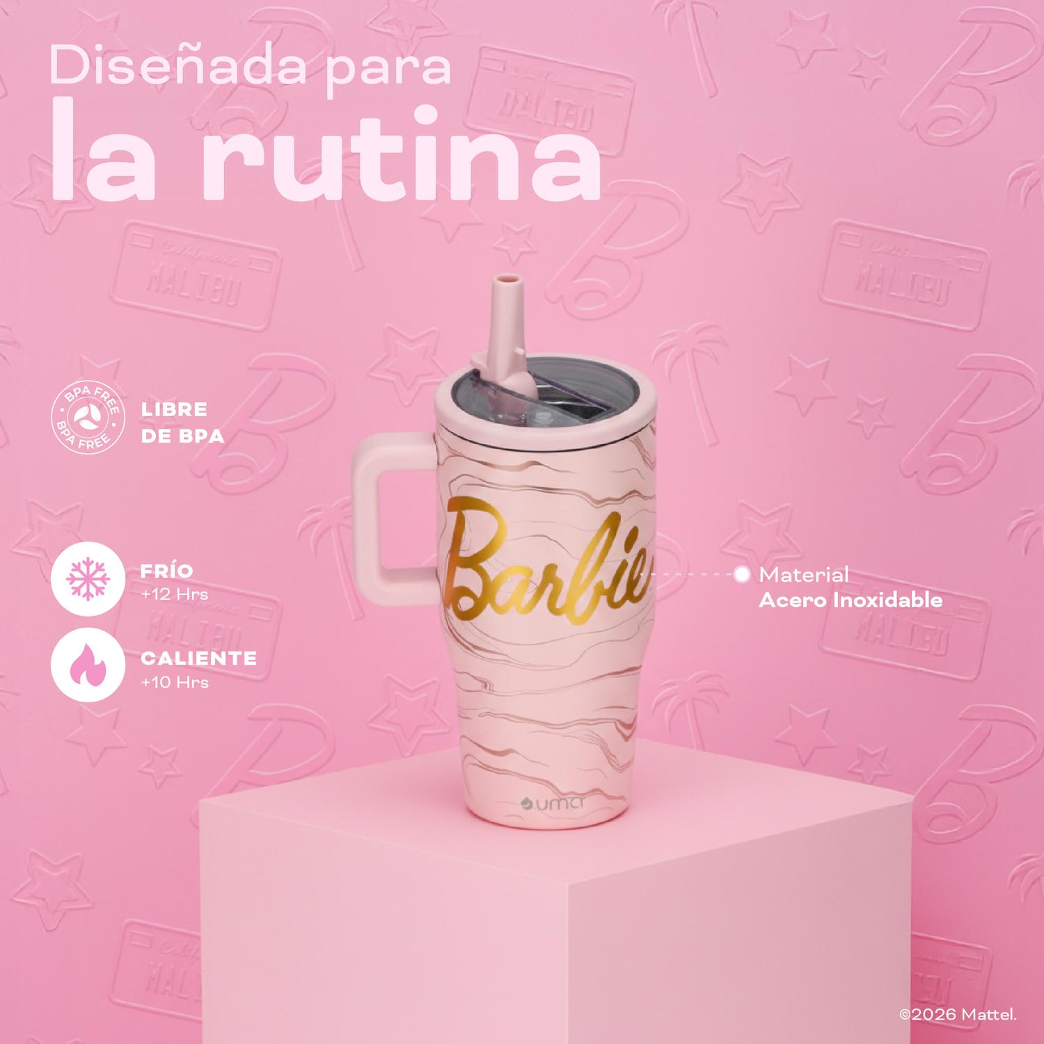 VASO TE RMICO TUMBLER MUG BARBIE DREAMS 590ML ACERO INOX UMA - 4