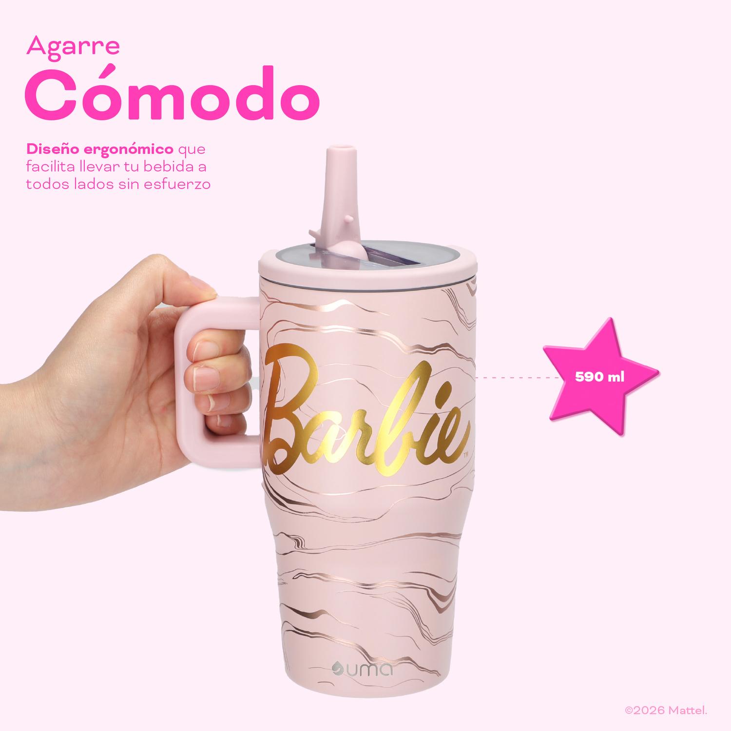 VASO TE RMICO TUMBLER MUG BARBIE DREAMS 590ML ACERO INOX UMA - 5