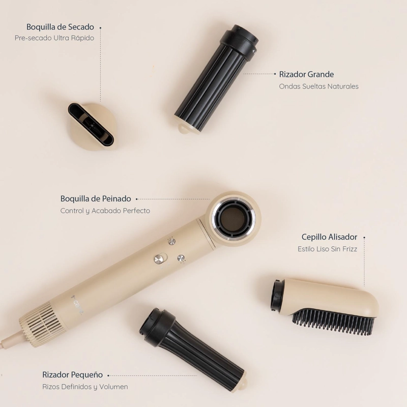 SECADOR DE PELO MULTISTYLER T-CARE 5 EN 1 BEIGE - 4