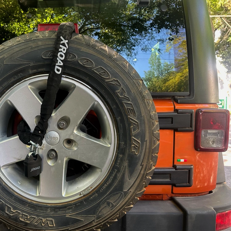 CADENA + CANDADO PARA RUEDA DE REPUESTO ANTIRROBO XROAD - 2