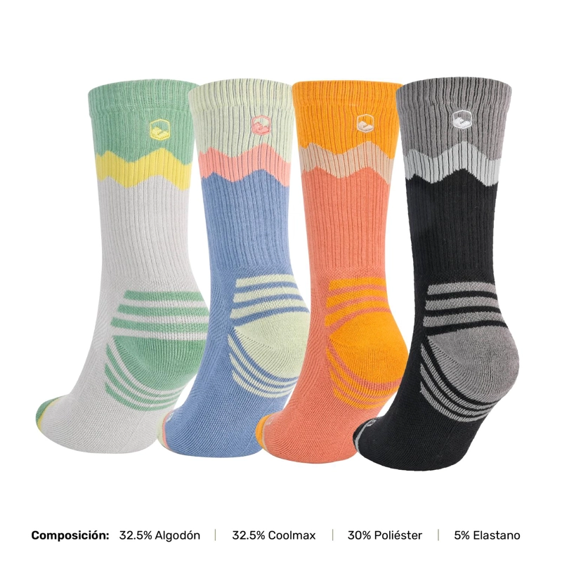 CALCETINES DEPORTIVOS CORTE LARGO ANDOR 4 PARES LHOTSE - 2