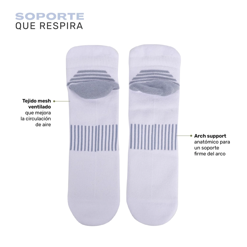 CALCETINES DEPORTIVOS CORTE TOBILLO VORA 3 PARES LHOTSE - 3